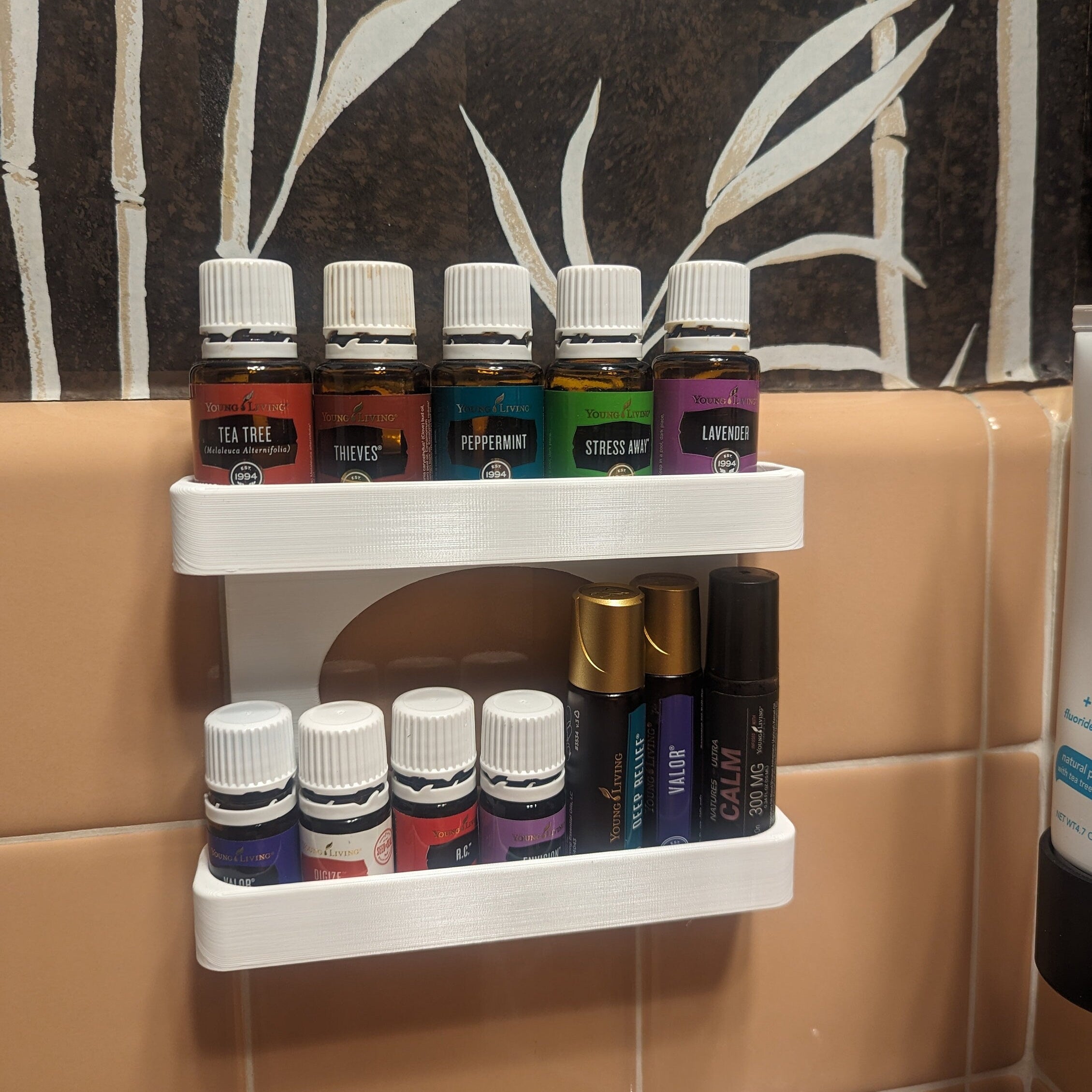 Essential Oil Shelf, Holder, Wall Mount Aromatherapy Display, Oil Shelf