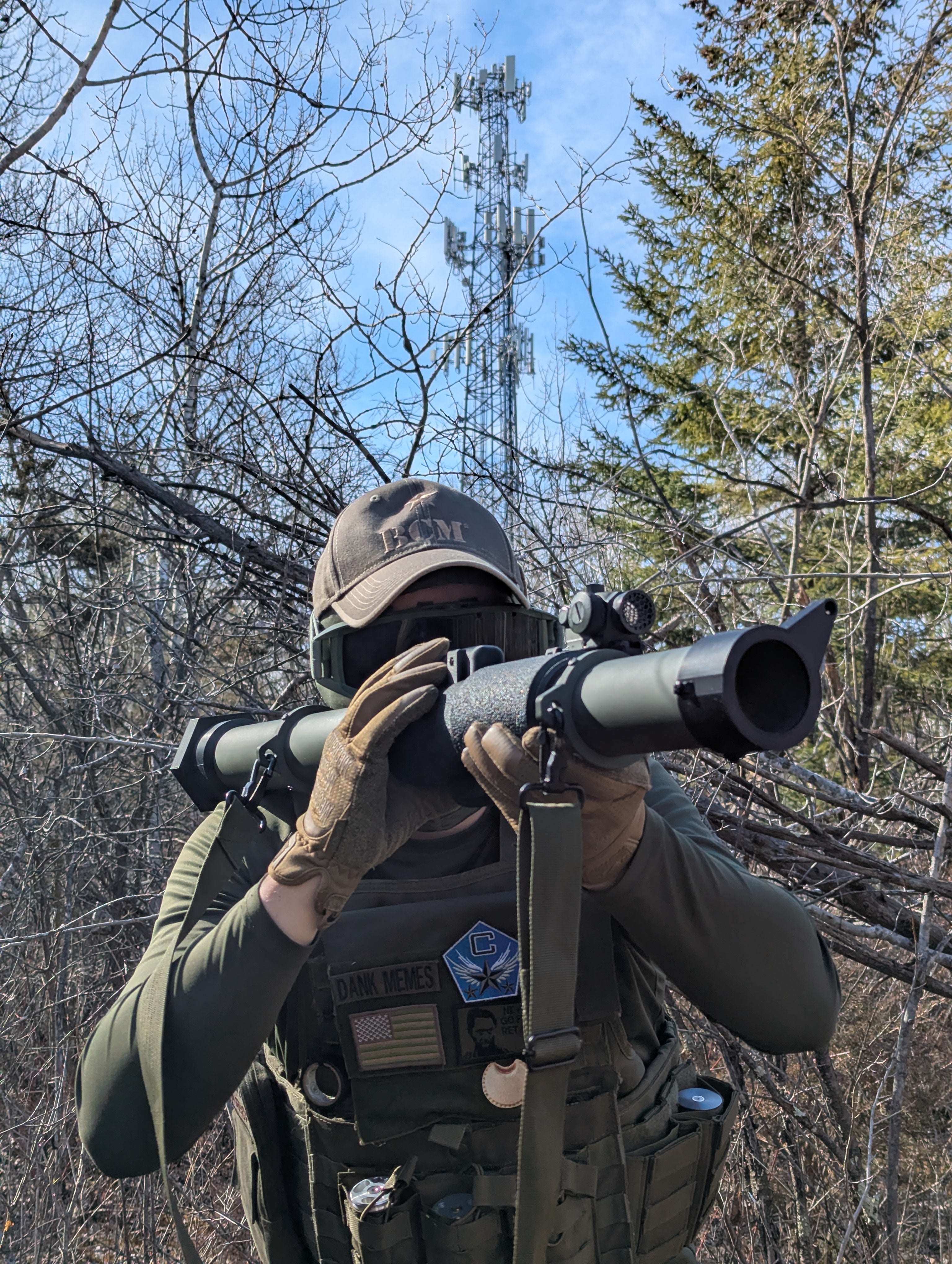 Airsoft 40mm Grenade/Rocket Launcher, RB40, CO2, HPA, SizableDesigns