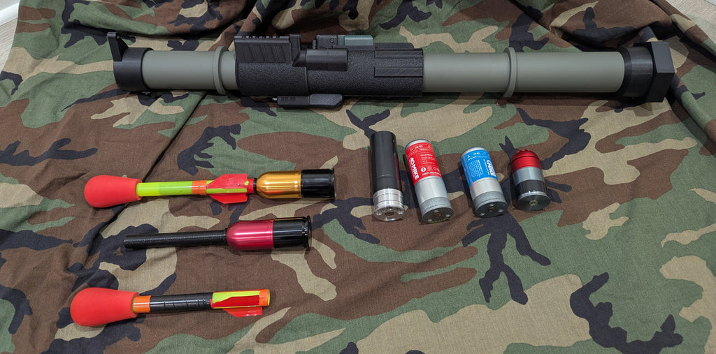 Airsoft 40mm Grenade/Rocket Launcher, RB40, CO2, HPA, SizableDesigns
