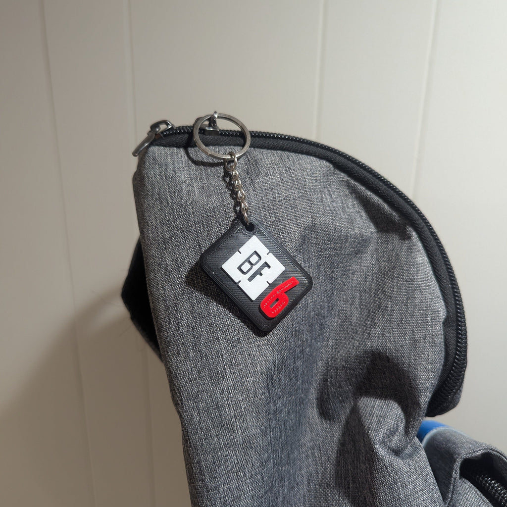 Battlefield 6 KEYCHAIN, BF6, Tactical, Games, Black, Video Games, FPS, Backpack