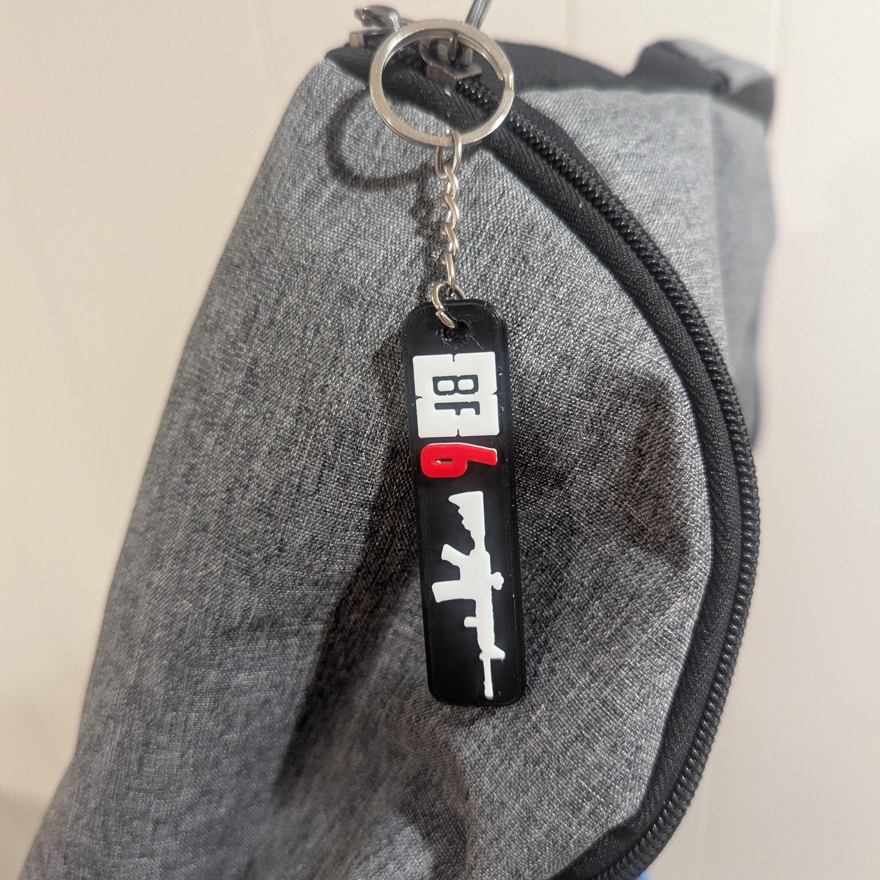 Battlefield 6 KEYCHAIN, BF6, Tactical, Games, Black, Video Games, FPS, Backpack