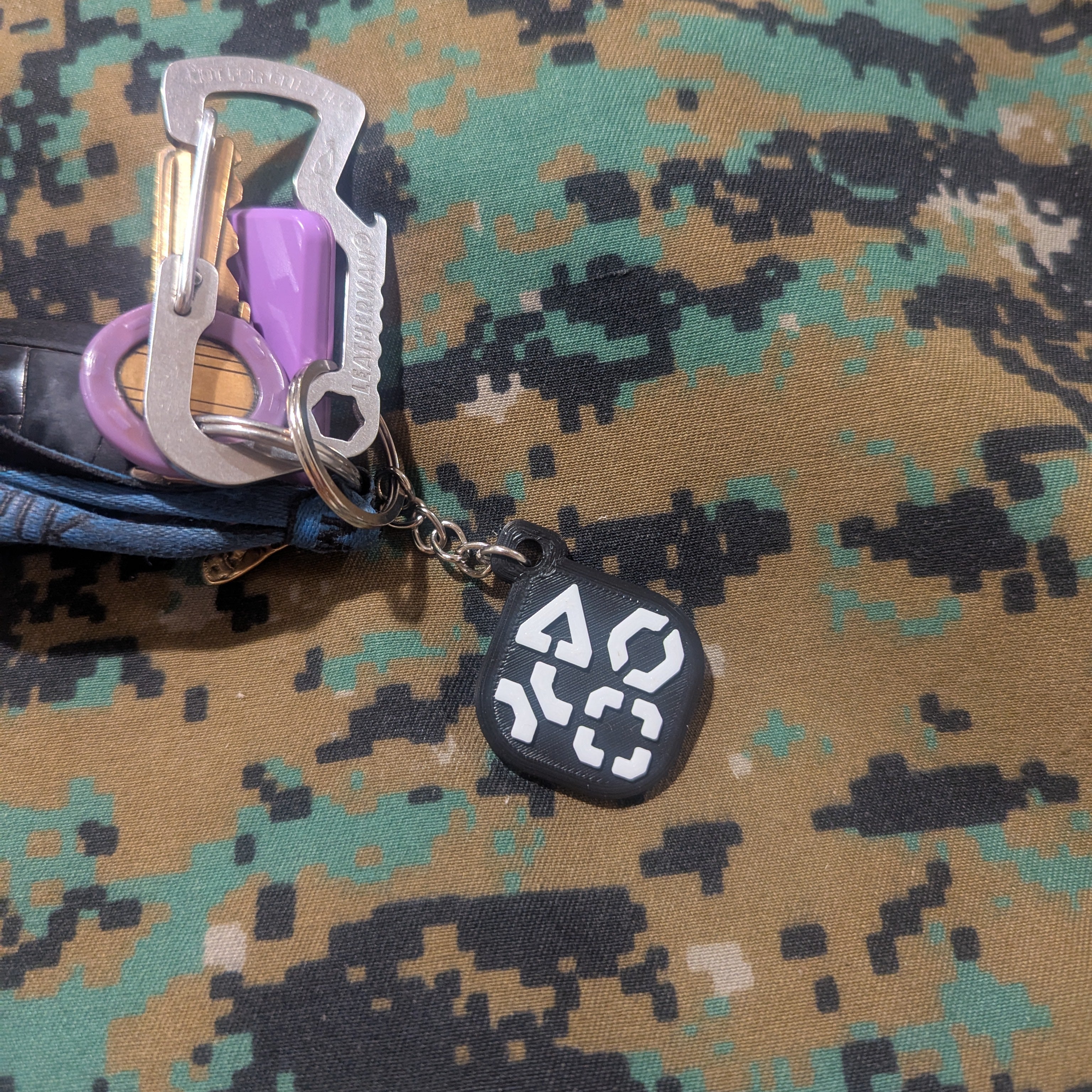 Battlefield 6 KEYCHAIN, BF6, Tactical, Games, Black, Video Games, FPS, Backpack