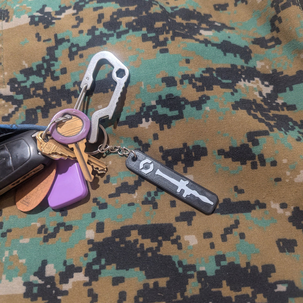 Battlefield 6 KEYCHAIN, BF6, Tactical, Games, Black, Video Games, FPS, Backpack