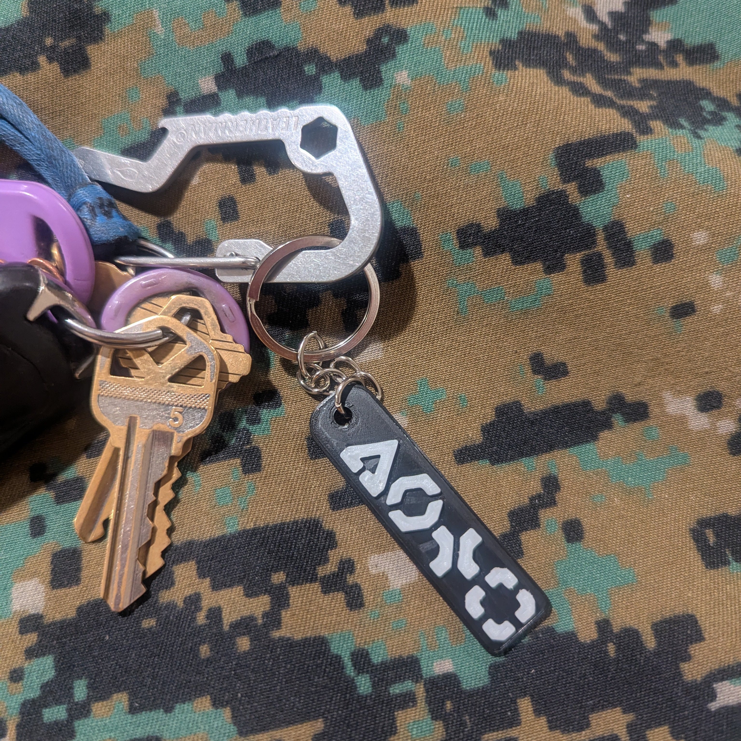 Battlefield 6 KEYCHAIN, BF6, Tactical, Games, Black, Video Games, FPS, Backpack