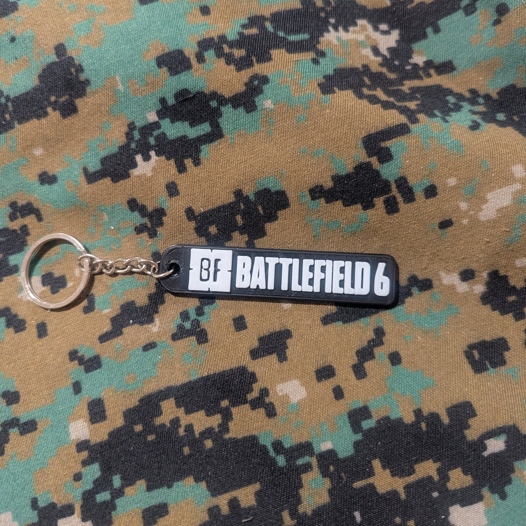 Battlefield 6 KEYCHAIN, BF6, Tactical, Games, Black, Video Games, FPS, Backpack