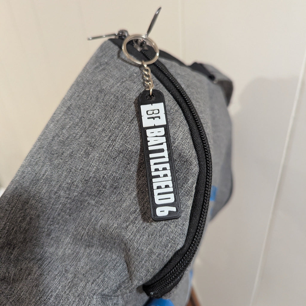 Battlefield 6 KEYCHAIN, BF6, Tactical, Games, Black, Video Games, FPS, Backpack