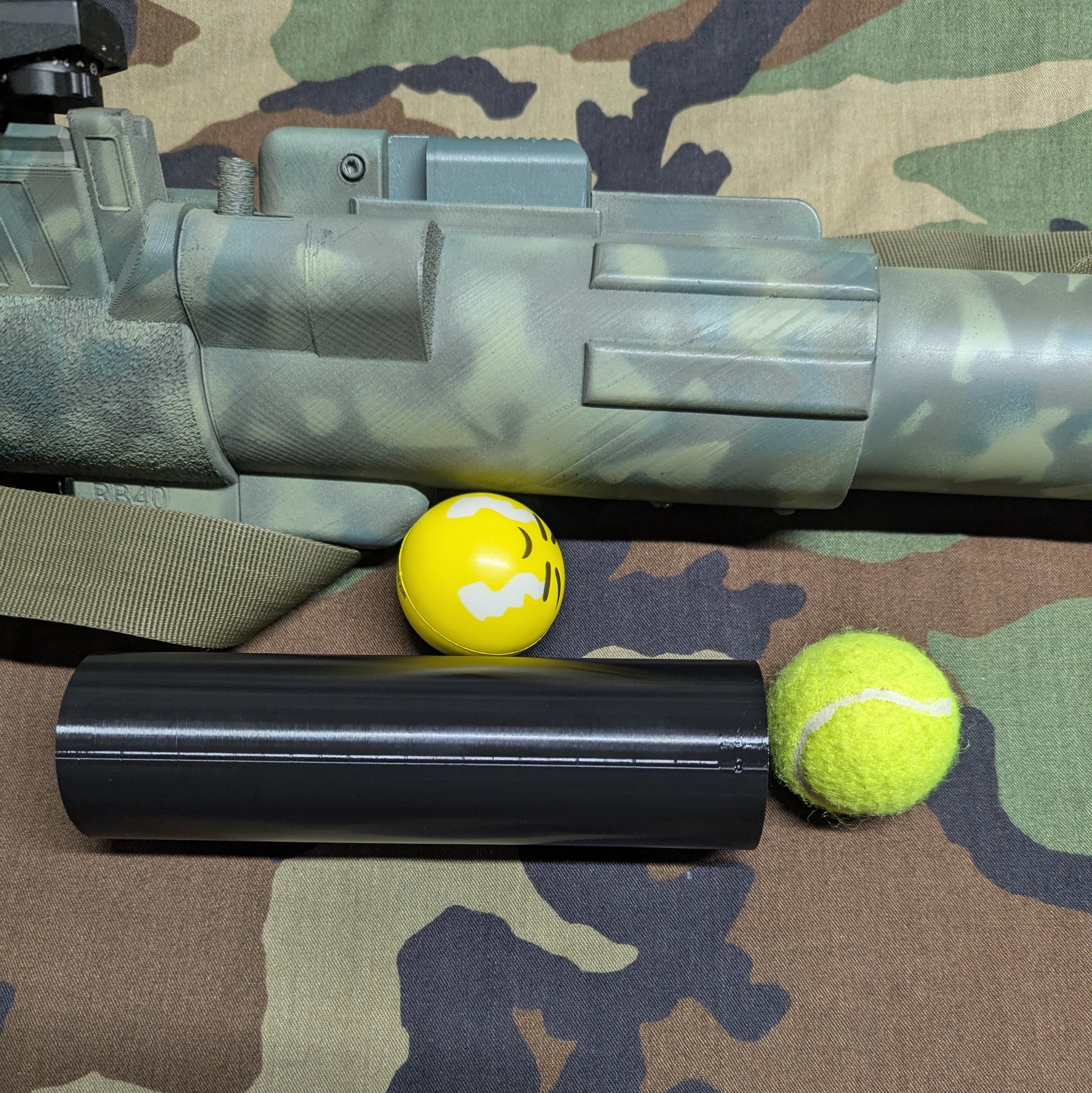 RB40 MK3 Ball Launcher Adapter, 40mm Launcher, 2" Tennis Ball/Stress Ball