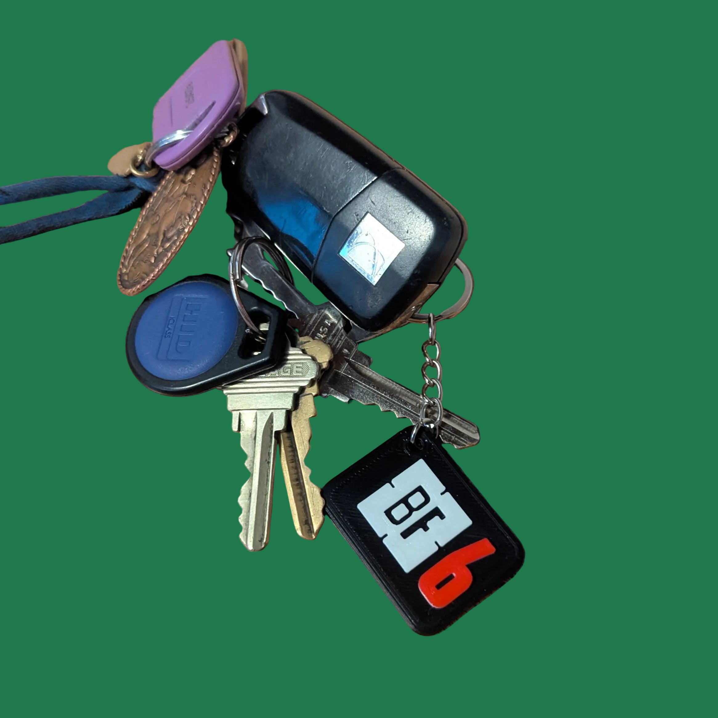 Battlefield 6 KEYCHAIN, BF6, Tactical, Games, Black, Video Games, FPS, Backpack