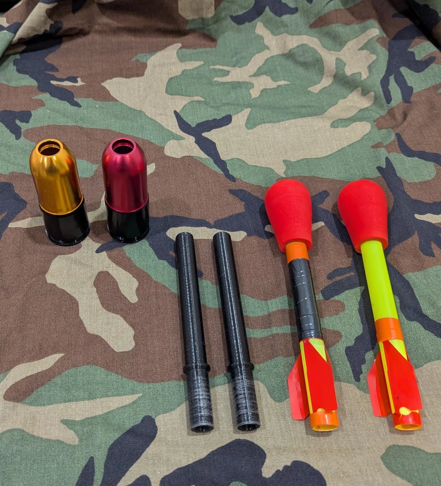 Airsoft 40mm Multi Purpose Shells Adapter, Stomp Rocket, ASG, Avengers,Green Gas