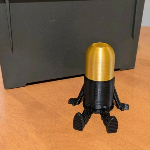 Airsoft 40mm Grenade Buddy, Airsoft Decor, Black, Gold, Accessories, 40mm Shell