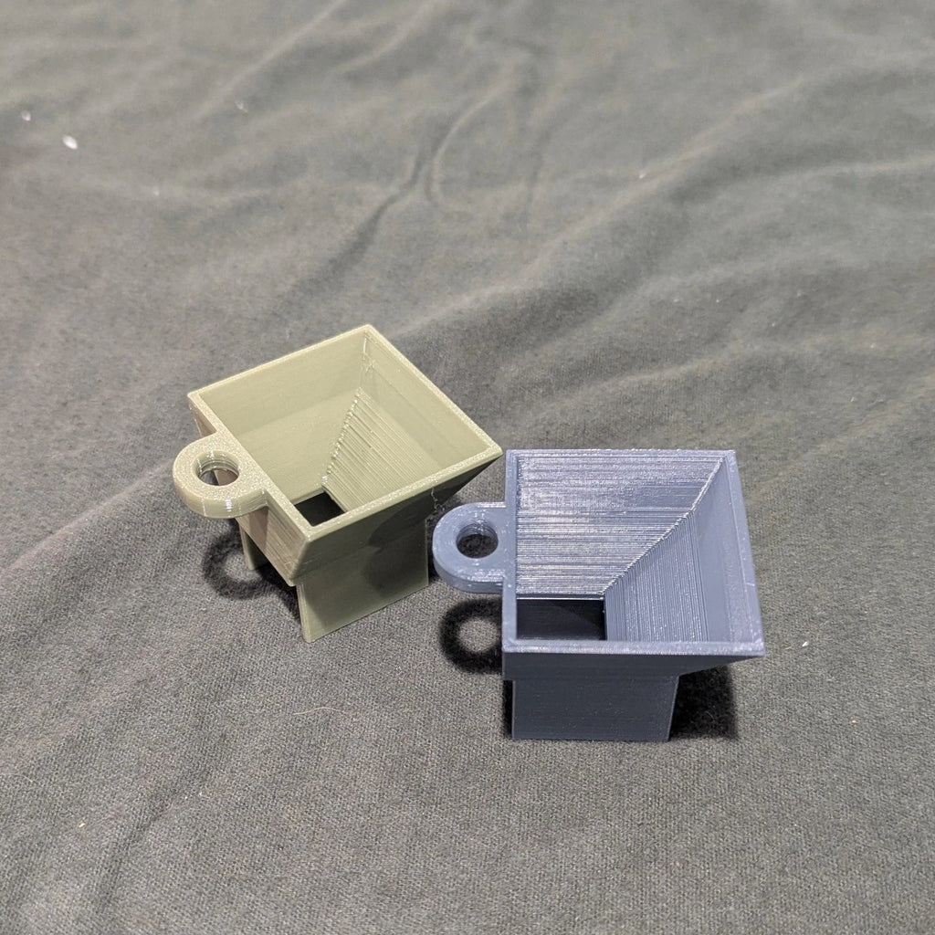 Airsoft AEG High-Cap Loader, 2 Pack, BB Funnel, Airsoft M4 Style Magazine, Green, Grey